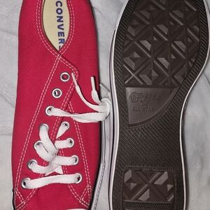 Converse All- Stars Red Canvas Sneakers
